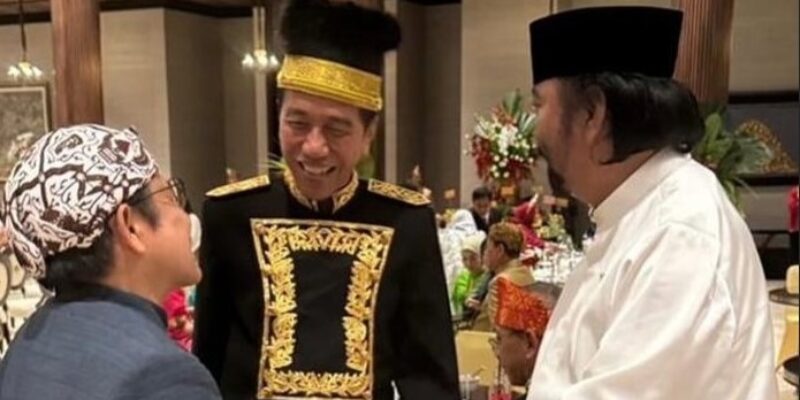 Cak Imin Unggah Momen Keakraban dengan Jokowi dan Surya Paloh di Istana Negara IKN