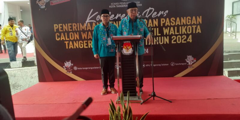 Ben-Pilar Resmi Daftar ke KPU Tangsel dengan Dukungan 16 Partai Politik