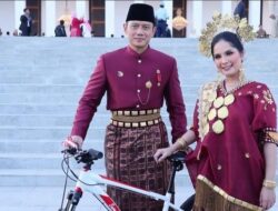 AHY Raih Kostum Terbaik di HUT RI ke-79, Dapat Hadiah Sepeda Bertuliskan ‘Sepeda Presiden Jokowi