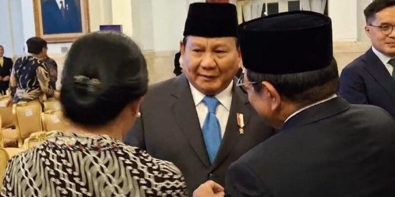 Momen Akrab Prabowo, Puan, dan Pramono Anung di Istana Negara Pasca Pertemuan Paus Fransiskus dan Jokowi