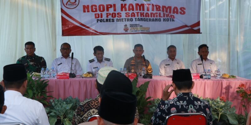 Ngopi Kamtibmas Bersama Petani, Kapolres Tangerang Dukung Program Swasembada Pangan Presiden Prabowo