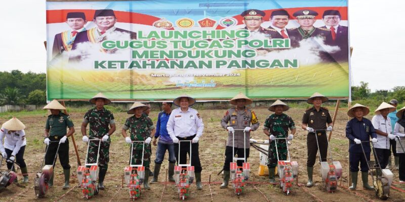 Polres OKU Timur Polda Sumsel Luncurkan Program Ketahanan Pangan