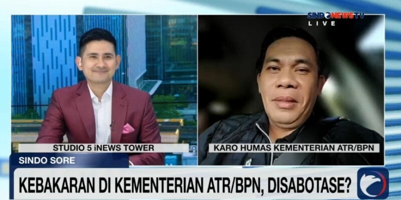 Kebakaran di Kementerian ATR/BPN, Kepala Biro Humas Pastikan Operasional Tetap Berjalan